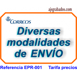 Precios envío de PEDIDOS