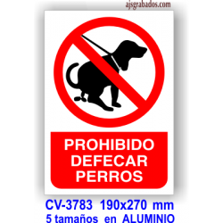 Prohibido defecar perros