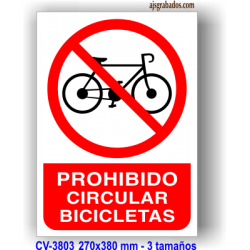 Prohibido bicicletas