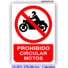 Prohibido circular motos