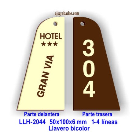 Placa llavero para Hotel