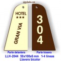 Placa llavero para Hotel