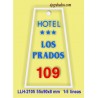 Placa llavero para Hotel