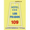 Placa llavero para Hotel