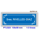 Placa para puerta