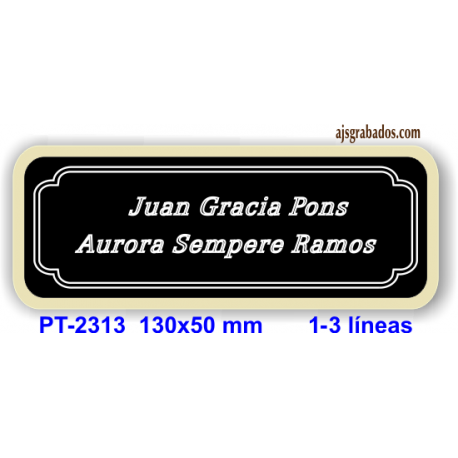 Placa para puerta