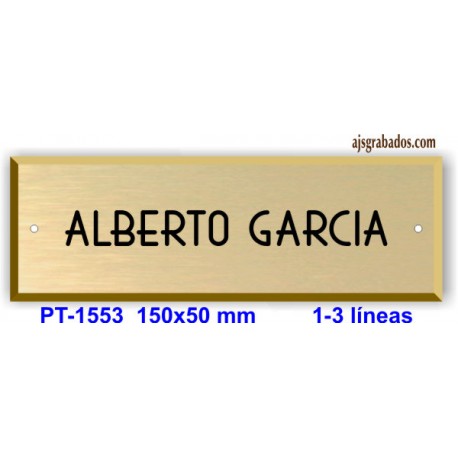 Placa para puerta