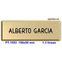Placa para puerta