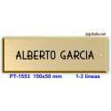 Placa para puerta