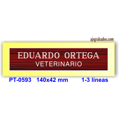 Placa para puerta