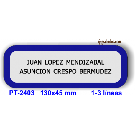 Placa para puerta