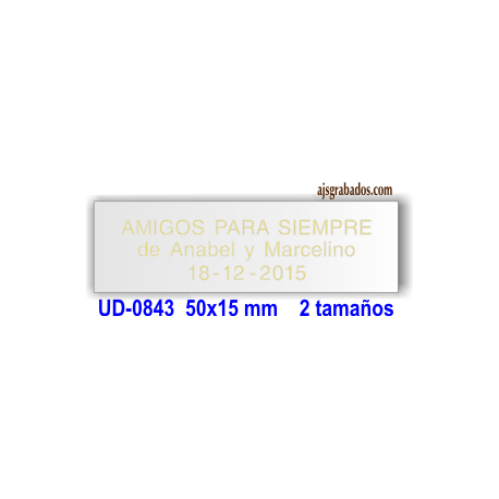 Placa homenajes y regalos