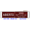 Abierto-Cerrado y horario