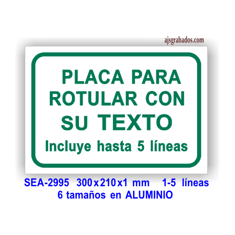 Placa para Personalizar