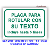 Placa para Personalizar