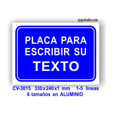 Placa para personalizar