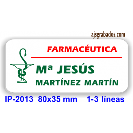 Placa de identificación