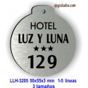 Placa llavero para Hotel