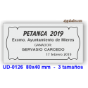 Placa para trofeos