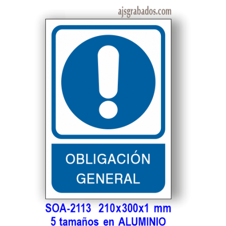 Señal OBLIGACIÓN en GENERAL