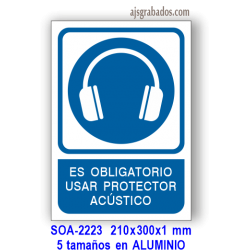 Señal OBLIGATORIO usar pantalla protectora