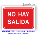 Señal NO HAY SALIDA