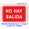 Señal NO HAY SALIDA