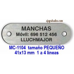 Placa perro para remaches