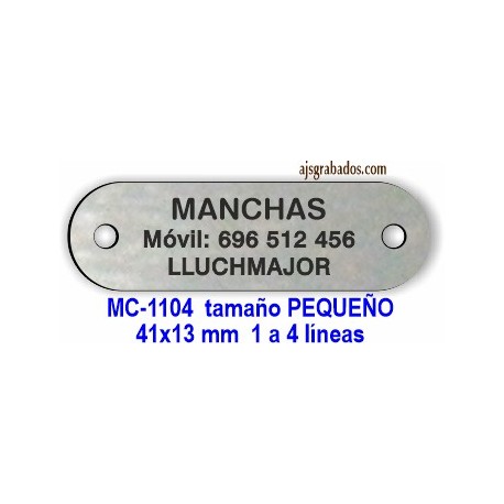 Placa perro para remaches