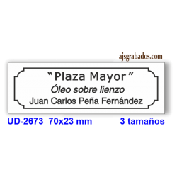 Placa para cuadros