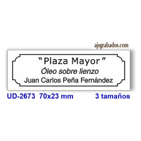 Placa para cuadros