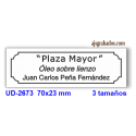 Placa para cuadros