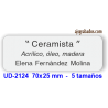 Placa para cuadros