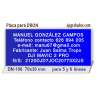 Placa grabada para DRON