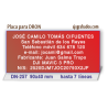 Placa grabada para DRON