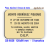 Placa para COLUMBARIOS
