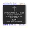 Placa para Nichos y Columbarios