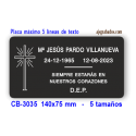 Placa para Nichos y Columbarios