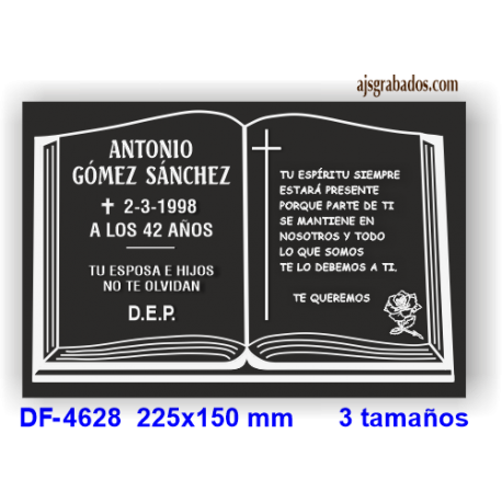 Placa para difuntos