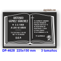 Placa para difuntos