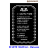 Placa grabada para `poema dinfunto 16 líneas