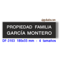 Placa para Cementerio