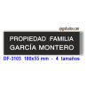 Placa para Cementerio