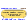 Placa para URNA funeraria