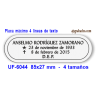 Placa URNA cenizas difunto