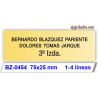 Placa de buzón metallex