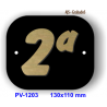 Placa numeración plantas