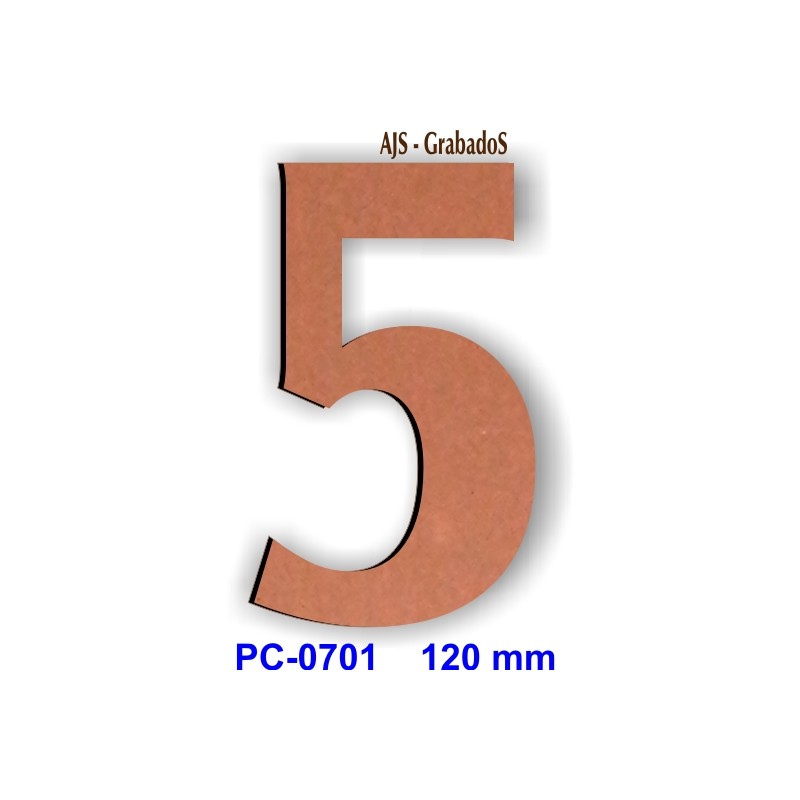 numero para de calle acrilico cobre pincelado grueso 6 mm otros