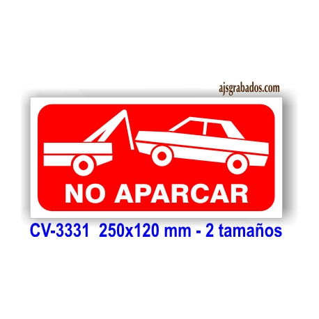 Placa no aparcar 