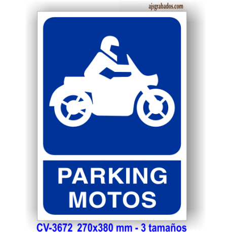 Placa parking motos